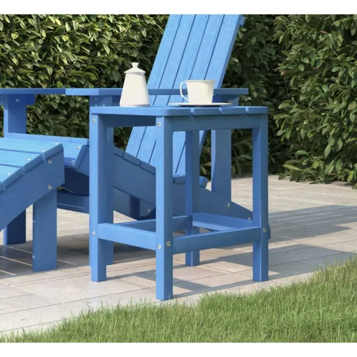 Mesa de Jardín Adirondack HDPE Azul Agua 38x38x46 cm