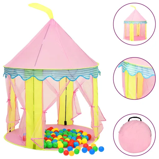 Tienda de Juegos Para Niños Rosa 100x100x127 cm