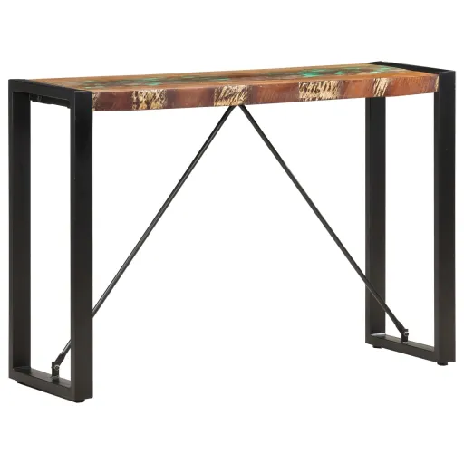 Mesa Consola de Madera Maciza Reciclada 110x35x76 cm