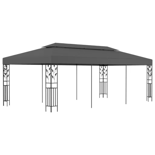Cenador Gris Antracita 3x6 m