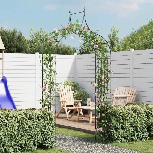 Arcos de Jardín Para Plantas Trepadoras Verde Oscuro