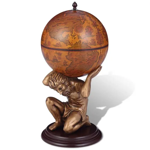 Mueble Bar Bola Del Mundo Diseño Atlas 42x42x85 cm