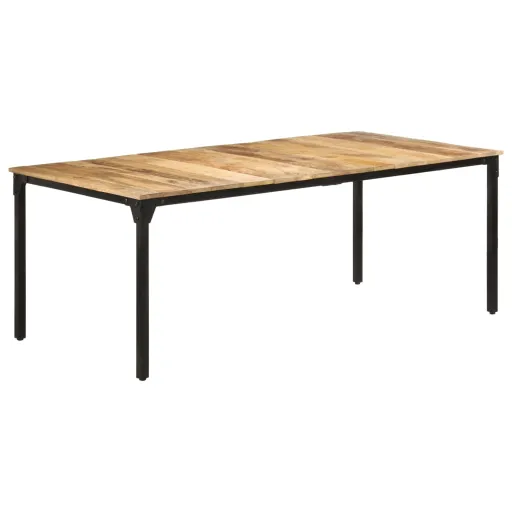 Mesa de Comedor Madera de Mango Rugosa 200x100x76 cm