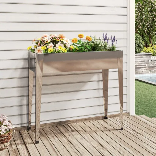 Jardinera de Acero Galvanizado 100,5x40,5x90 cm