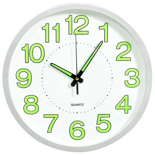 Reloj de Pared Luminoso Blanco 30 cm