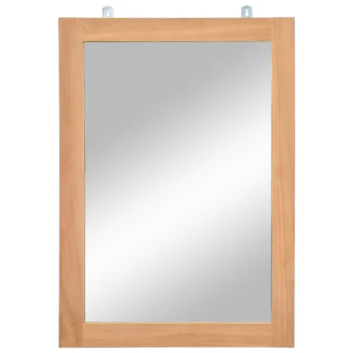 Espejo de Pared Madera de Teca Maciza 50x70 cm