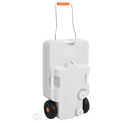 Depósito de Agua Con Ruedas Para Camping Gris 30 L