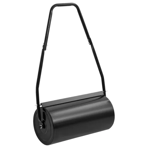 Rodillo Para Césped Con Mango Acero y Hierro Negro 42 L