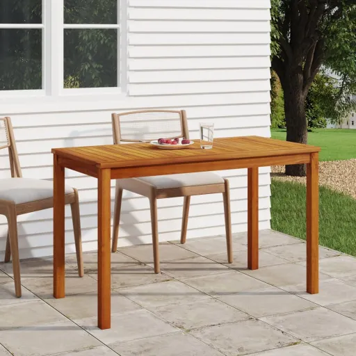 Mesa de Jardín Madera Maciza de Acacia 110x55x67 cm