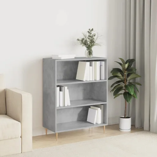 Estantería Madera de Ingeniería Gris Hormigón 69,5x32,5x90 cm