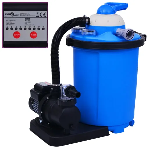 Bomba Filtro de Arena Con Temporizador 550 W 50 L