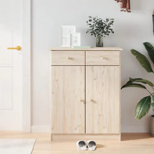 Mueble Zapatero ALTA Madera Maciza de Pino 77x35x96 cm
