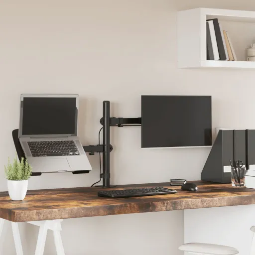 Soporte Para Monitor Acero Negro VESA 75/100 mm
