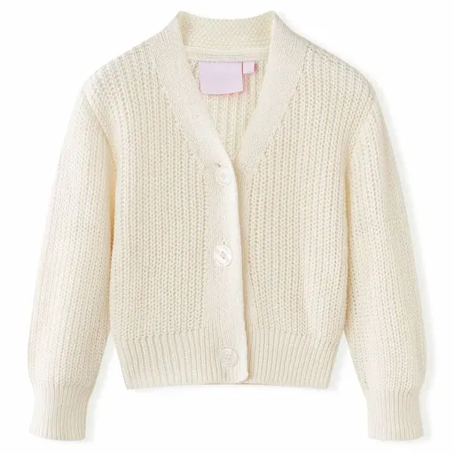 Cárdigan de Punto Infantil Blanco Nieve 104