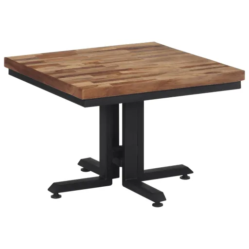 Mesa de Centro Teca Reciclada Maciza 55x55x40 cm