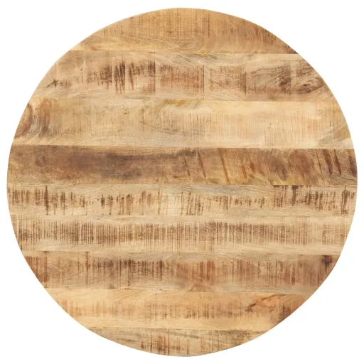 Superficie de Mesa Redonda Madera Maciza de Mango 15-16 mm 40cm