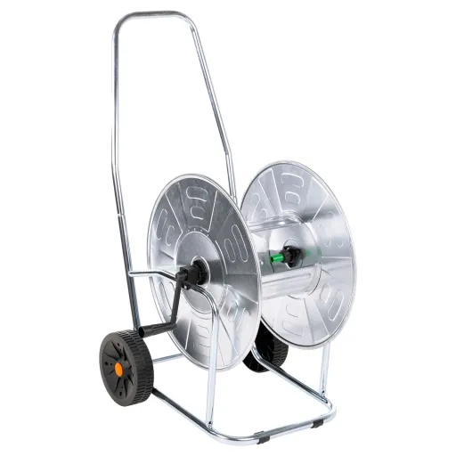Carrito Carrete Para Manguera de 80 m 3/4" Acero