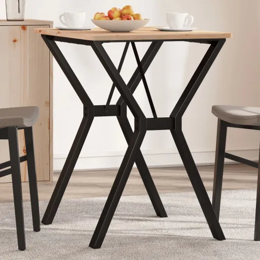 Patas de Mesa de Comedor Estructura Y Acero 60x50x73 cm