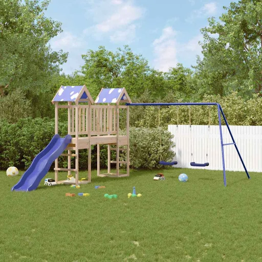 Parque Infantil de Exterior de Madera Maciza de Pino