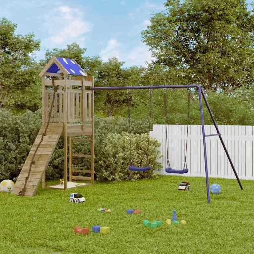 Parque Infantil de Exterior Madera de Pino Impregnada