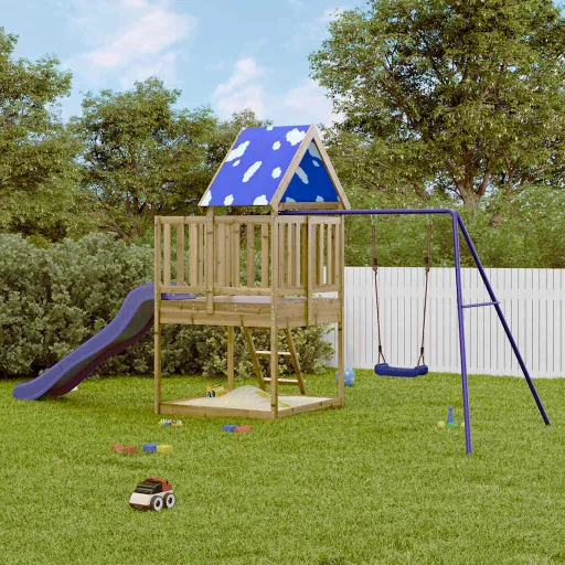 Parque Infantil de Exterior Madera de Pino Impregnada