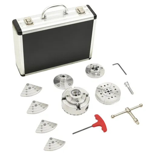Set Mandriles de Mordazas Centradoras Para Madera Acero 3,75"