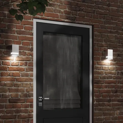 Aplique de Exterior de Acero Inoxidable Plateado