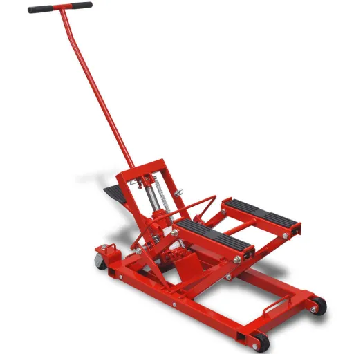 Gato Hidráulico de Motocicleta/ATV 680 kg Rojo