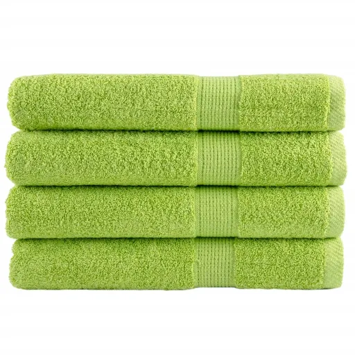 Toallas Premium SOLUND 4 Uds Verde Manzana 100x200 cm 600 Gsm