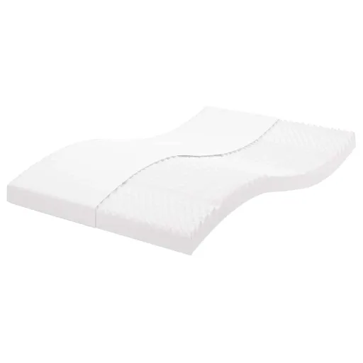 Colchón de Espuma de 7 Zonas Dureza 20 ILD Blanco 120x210 cm