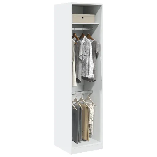 Armario de Madera Contrachapada Blanco 50x50x200 cm