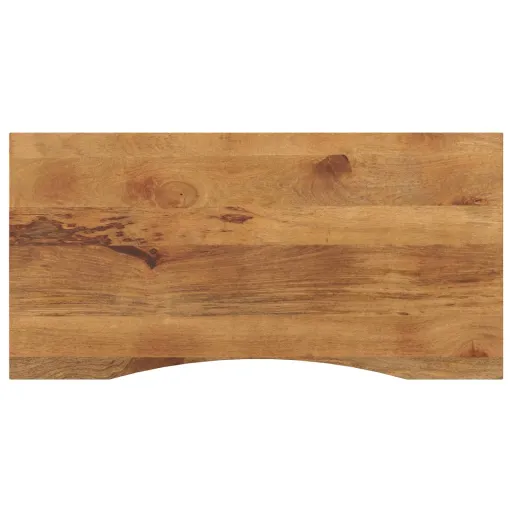 Tablero Escritorio Con Curva Madera Mango Rugosa 110x60x2,5 cm