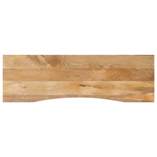 Tablero Escritorio Con Curva Madera Mango Rugosa 160x50x2,5 cm