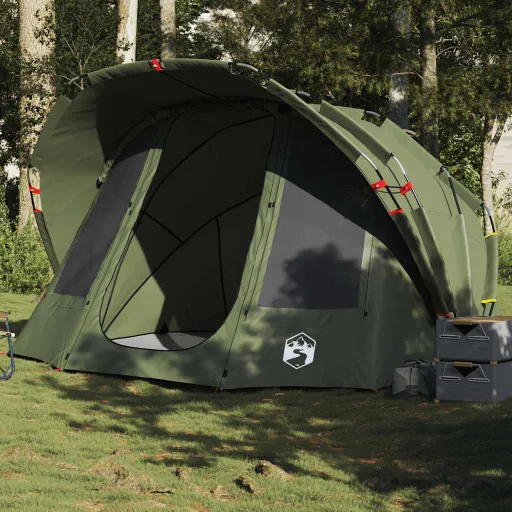 Tienda de Pesca 5 Personas Impermeable Verde Oliva