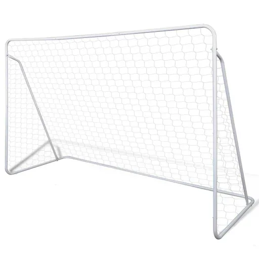 Portería de Fútbol Acero de Alta Calidad 240x90 X150 cm