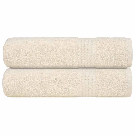 Toallas de Ducha FROGN 2 Uds Crema 70x140 cm 360 g/m²