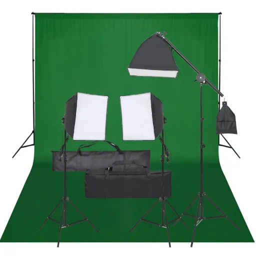 Kit de Estudio Fotográfico Con Set de Luces y Fondo