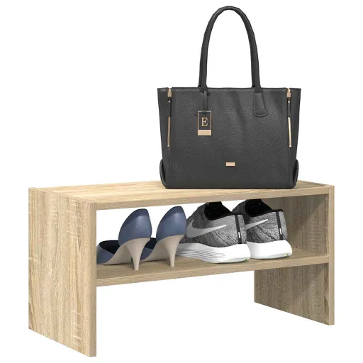 Zapatero Apilable Roble Sonoma 60x30x30,5 cm