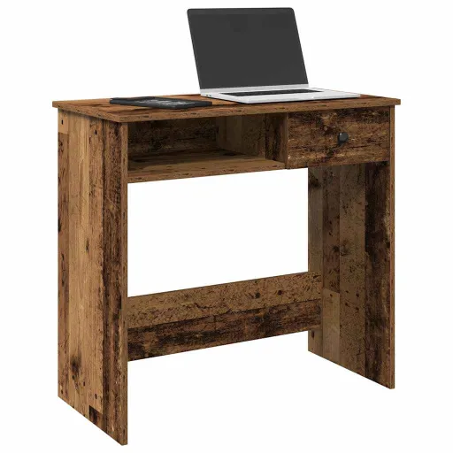 Escritorio de Madera Ingeniería Madera Envejecida 80x40x75 cm