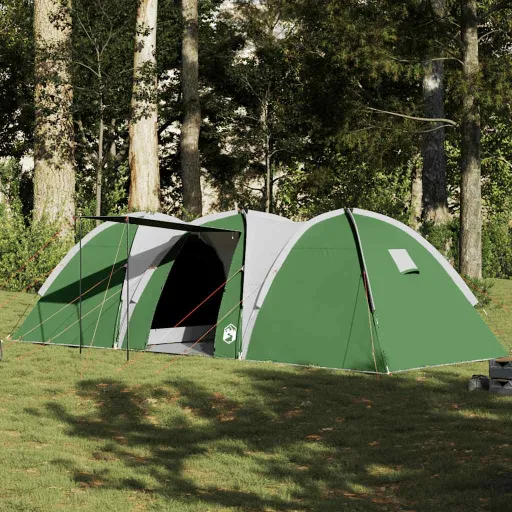 Tienda de Campaña Familiar Iglú 8 Personas Impermeable Verde
