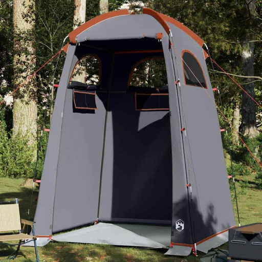 Tienda de Ducha Impermeable Gris y Naranja