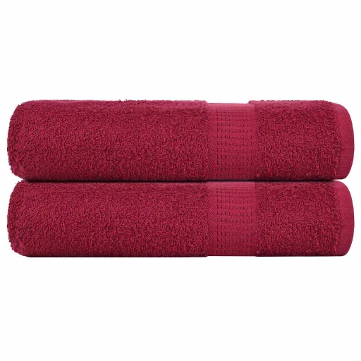 Toallas de Mano FROGN 2 Uds Burdeos 50x100 cm 360 g/m²
