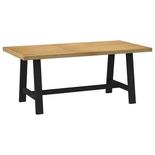 Mesa Comedor NOAIN Patas Forma A Madera Maciza Pino 180x90x75cm