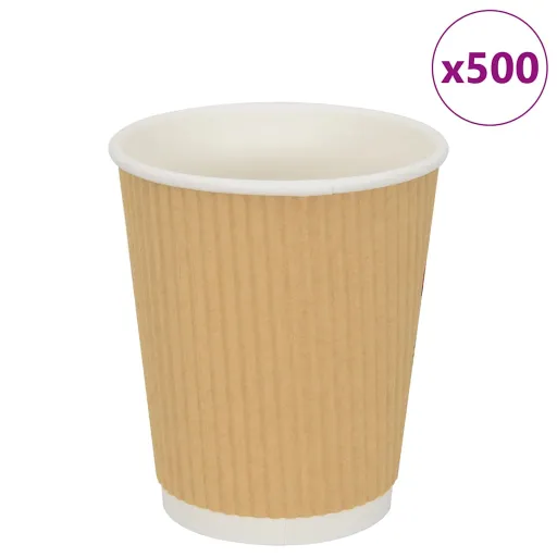 Tazas de Café de Papel 500 Uds 8oz 200ml Blanco