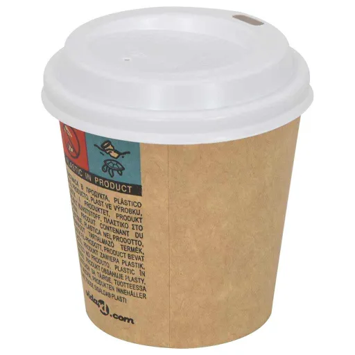 Tapas de Cartón Para Vasos de Café Ø60 mm 4oz 1000 Uds