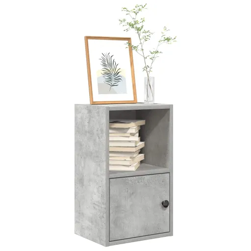 Estantería de Madera de Ingeniería Gris Hormigón 31x24x52 cm
