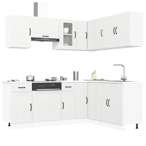 Mueble de Cocina Kalmar Blanco 11 Piezas Madera Contrachapada