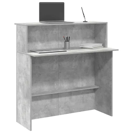 Mostrador de Recepción Gris Hormigón 100x50x103,5 cm