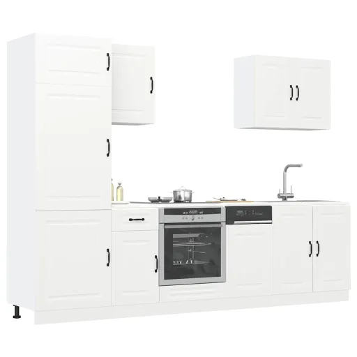 Mueble de Cocina Kalmar Blanco 7 Piezas Madera Contrachapada
