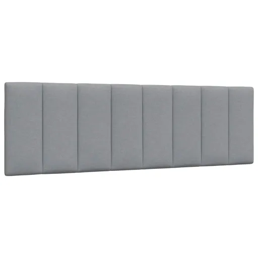 Cabecero de Cama Acolchado Hanko Tela Gris Claro 160 cm